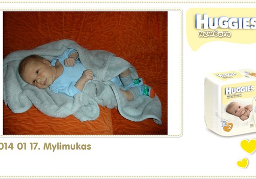 Hubertas auga kartu su Huggies ® Newborn: 29 gyvenimo diena 