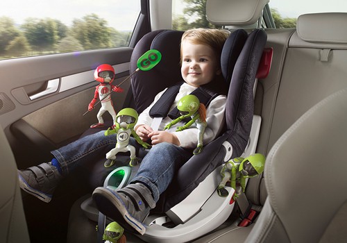 Protinga automobilinė kėdutė užtikrina vaiko saugumą