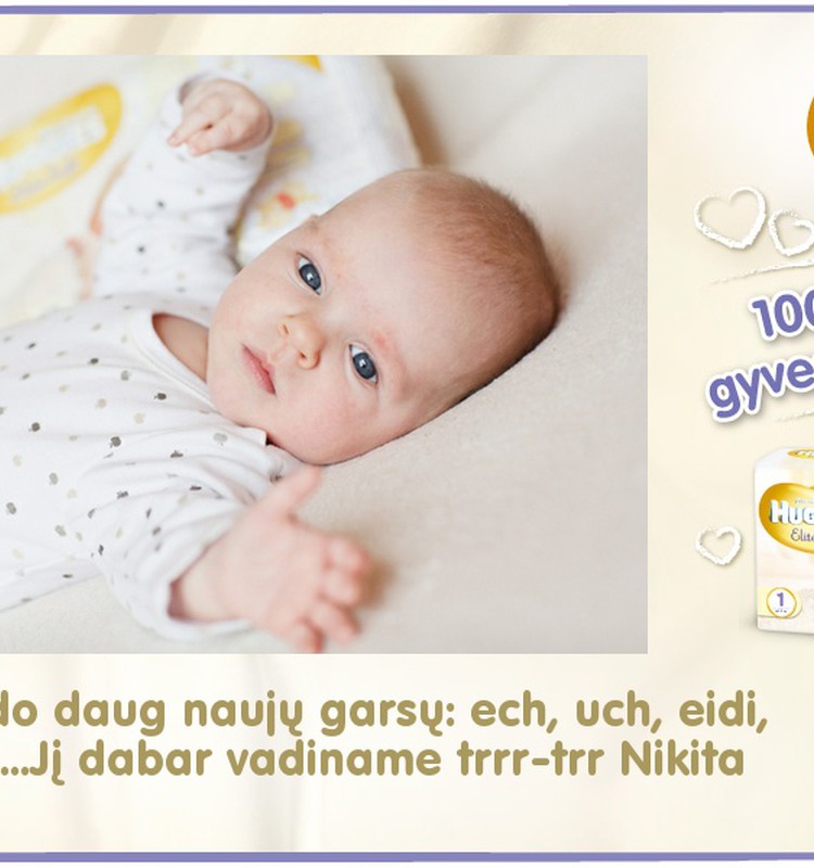 Mažylis auga kartu su Huggies® Elite Soft: 77 diena