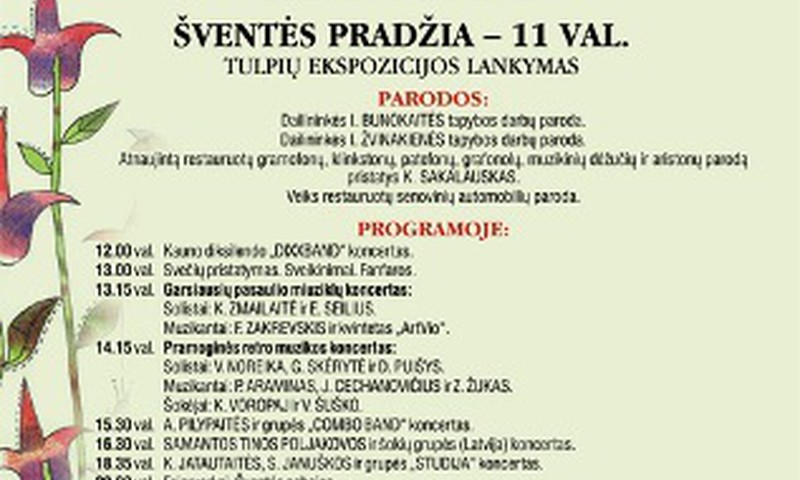 Savaitgalio renginių anonsas