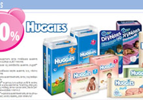 AKCIJA! Spalį vaistinėse "Eurovaistinė" Huggies produkcijai - iki 30% nuolaida!