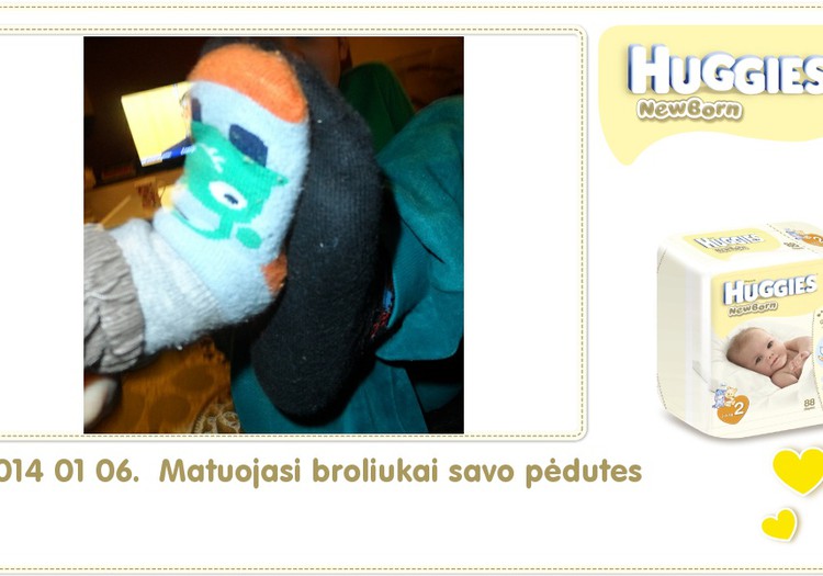 Hubertas auga kartu su Huggies ® Newborn: 18 gyvenimo diena