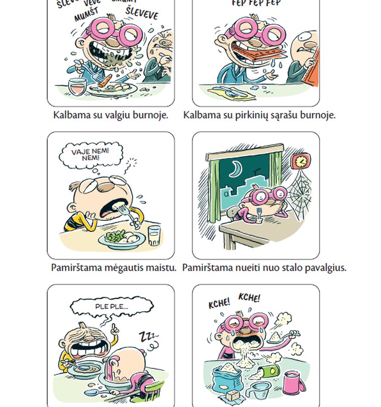Svetimi sausainiai ir vaikų manieros prie stalo