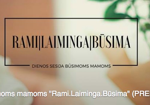 Sesija būsimoms mamoms "Rami. Laiminga. Būsima"