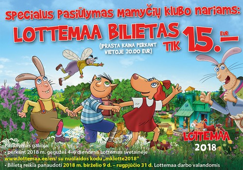 Aplankyk LOTĖS pramogų parką Estijoje su visa šeima!