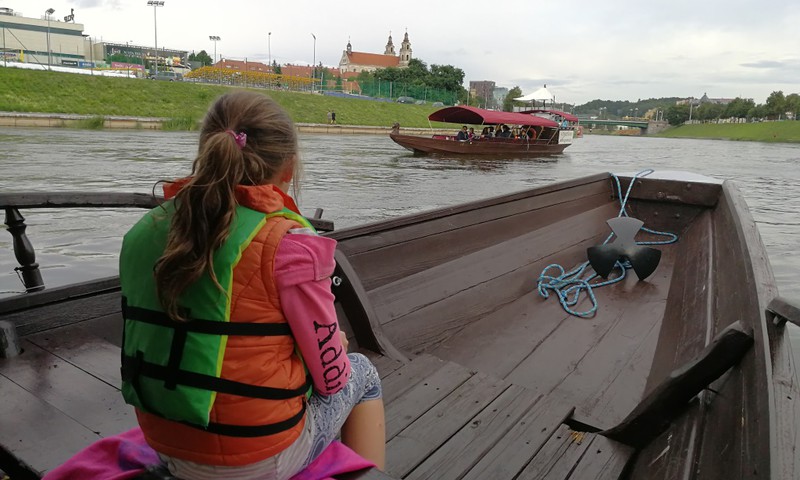 Vilniaus gondola - dukrelės įgyvendinta svajonė.
