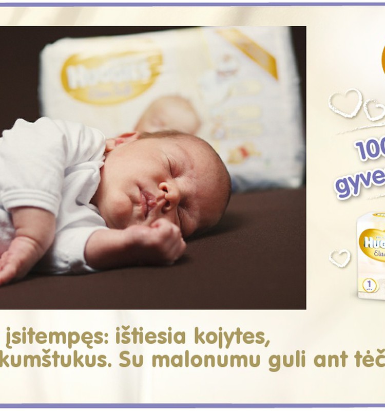 Mažylis auga kartu su Huggies® Elite Soft: 14 diena