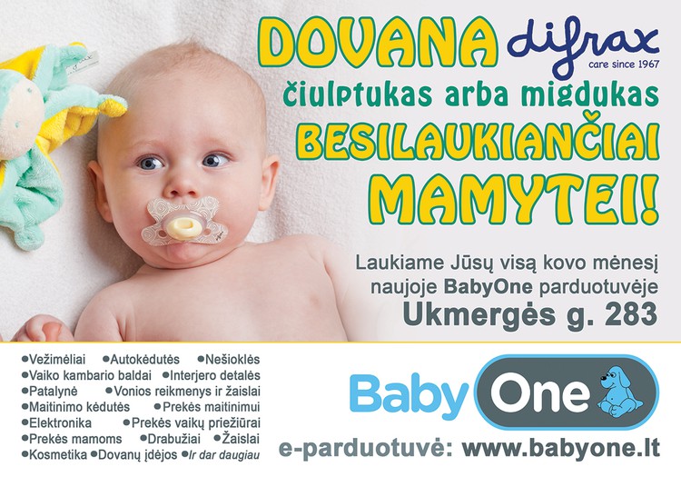 Naujoje BABYONE prekių vaikams parduotuvėje Vilniuje - visą kovą dovanos besilaukiančioms mamytėms!