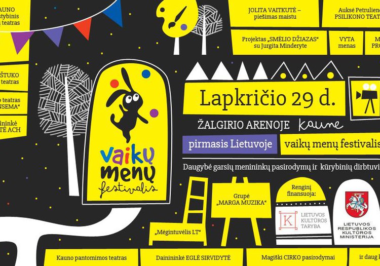 Lapkričio pabaigoje - pirmasis vaikų menų festivalis Kaune