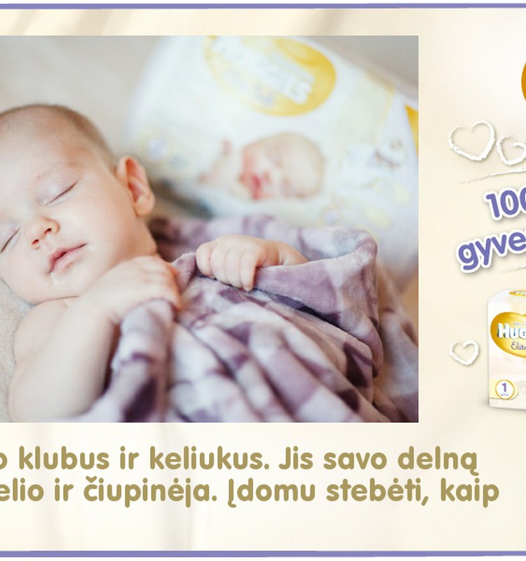 Mažylis auga kartu su Huggies® Elite Soft: 76 diena