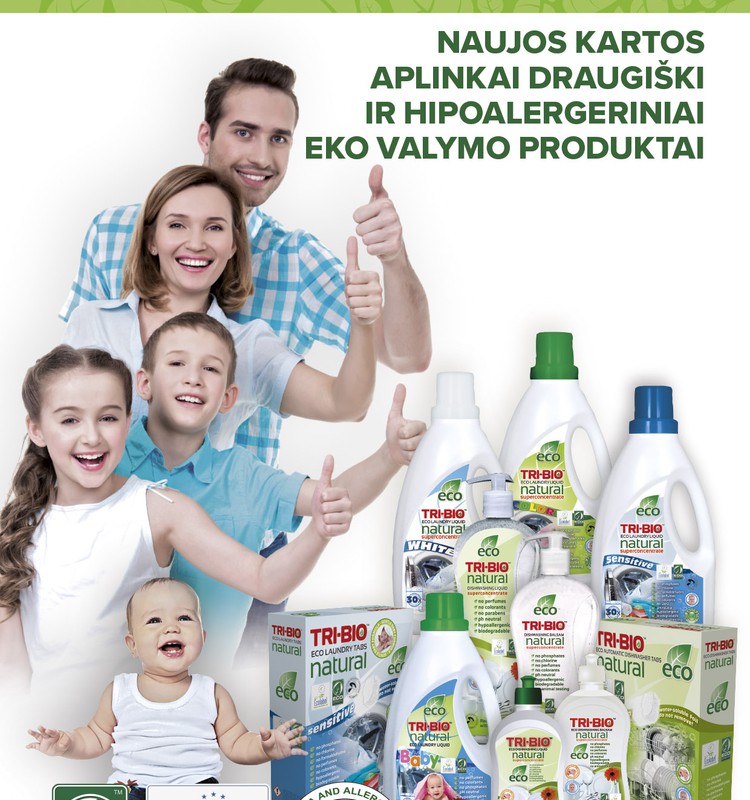 Ieškome testuotojų: TRI-BIO produktai - tau ir tavo šeimai