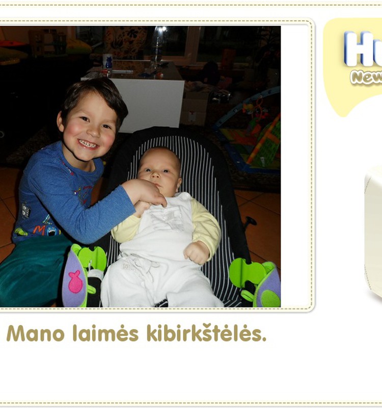 Hubertas auga kartu su Huggies ® Newborn: 67 gyvenimo diena
