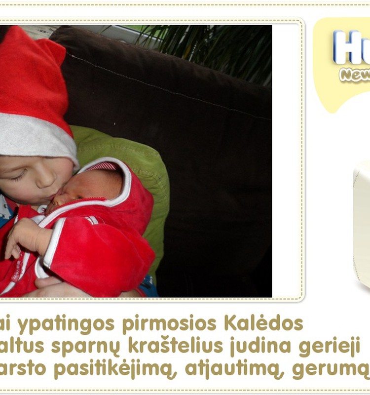 Hubertas auga kartu su Huggies ® Newborn: 5 gyvenimo diena