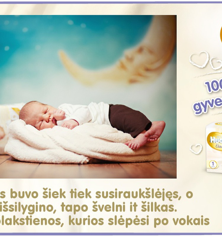 Mažylis auga kartu su Huggies® Elite Soft: 5 diena