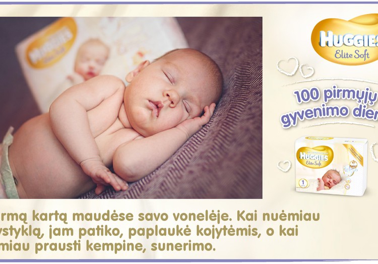 Mažylis auga kartu su Huggies® Elite Soft: 37 diena