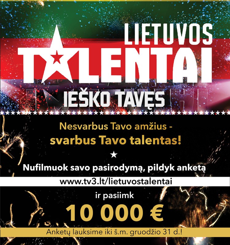 Auginate talentingą vaiką - pasiūlykite dalyvauti „Lietuvos talentuose“