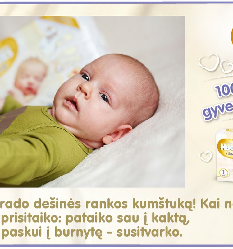 Mažylis auga kartu su Huggies® Elite Soft: 45 diena