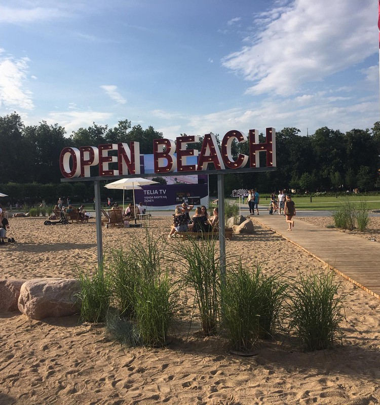 Open beach Vilniuje
