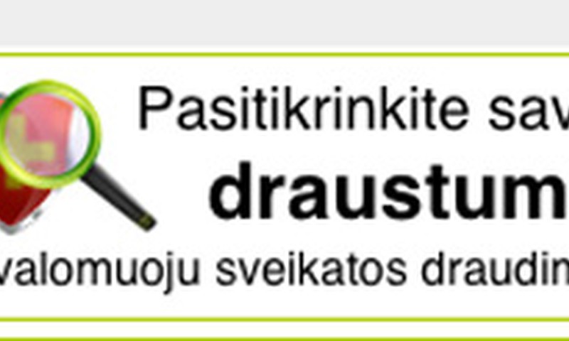 Internetu gali sužinoti, ar esi draustas sveikatos draudimu