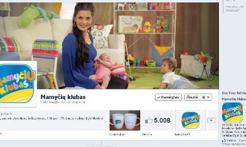 "Mamyčių klubo" bičiulių Facebook per 5000!